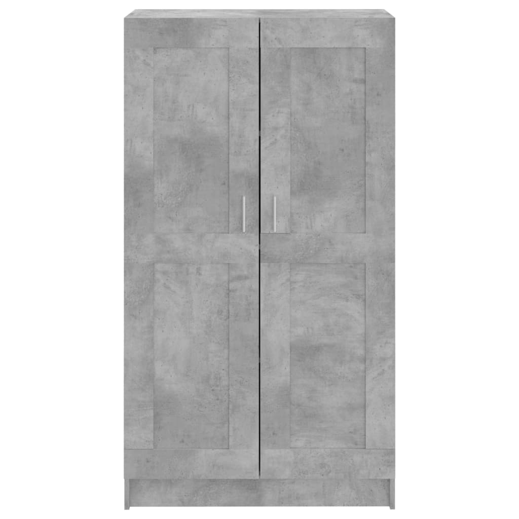 vidaXL Armario de libros contrachapada gris hormigón 82,5x30,5x150cm