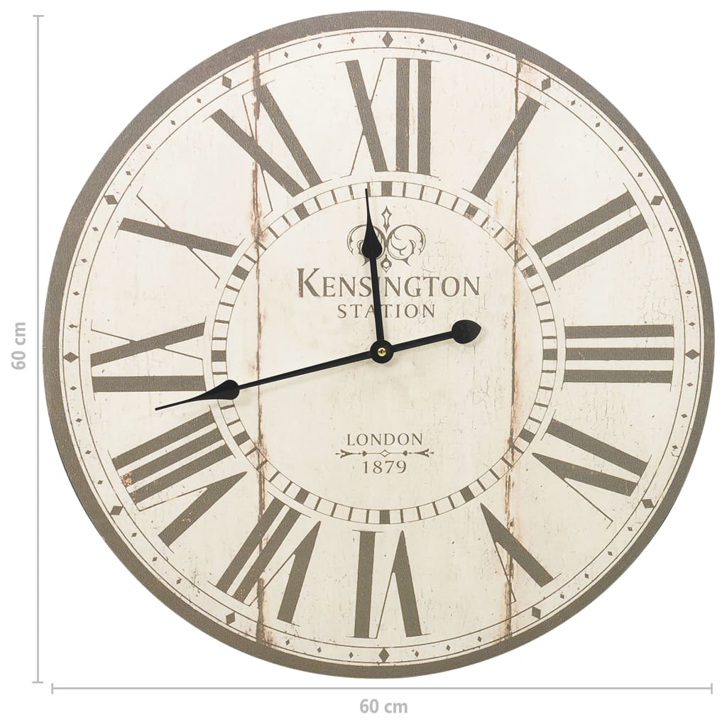 vidaXL Reloj de pared vintage London 60 cm