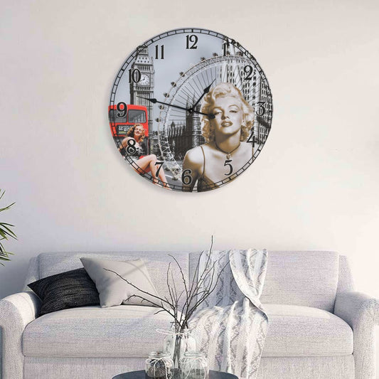 vidaXL Reloj de pared vintage Marilyn Monroe 60 cm