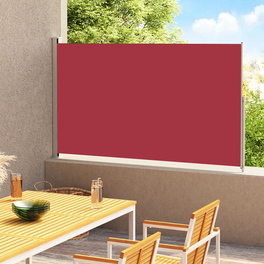 vidaXL Toldo lateral retráctil para patio rojo 200x300 cm