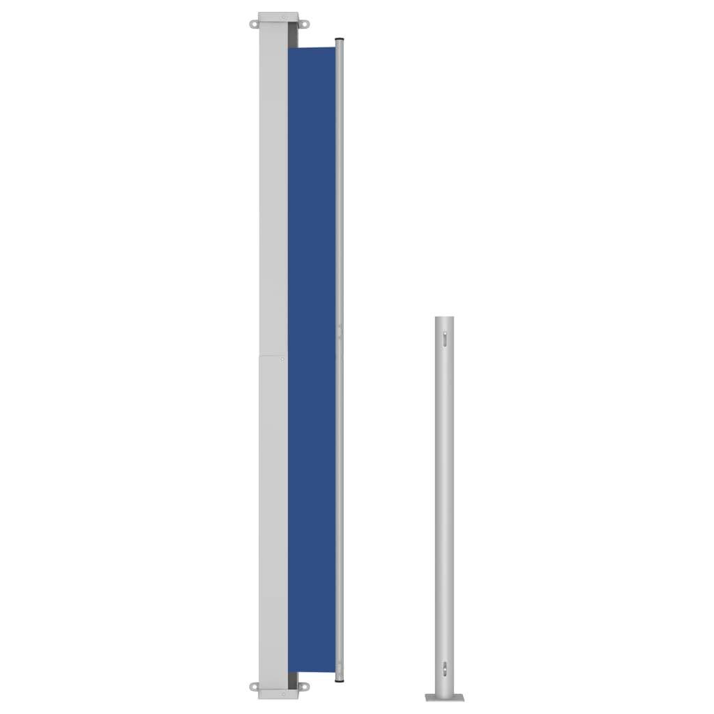 vidaXL Toldo lateral retráctil para patio azul 220x300 cm