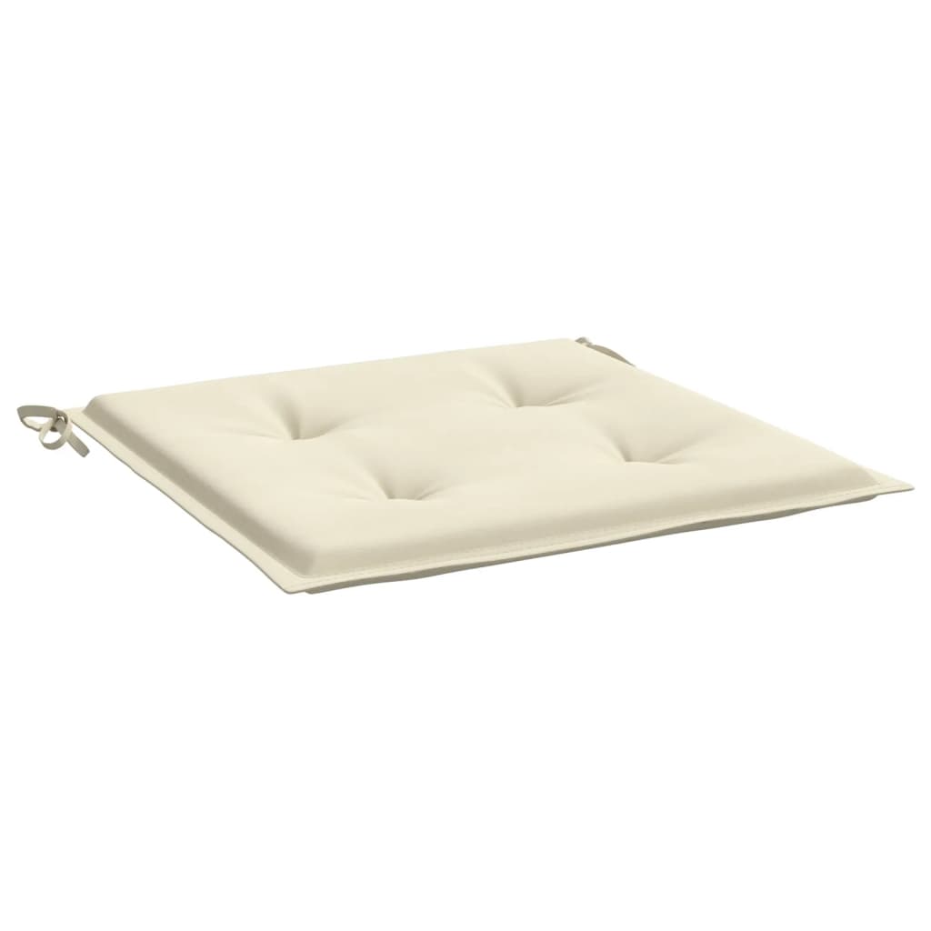 vidaXL Cojines de silla de jardín 6 uds tela Oxford crema 40x40x3 cm