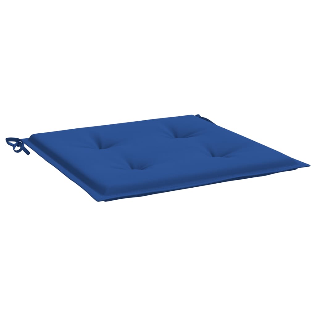 vidaXL Cojines de silla de jardín 2 uds tela Oxford azul 40x40x3 cm