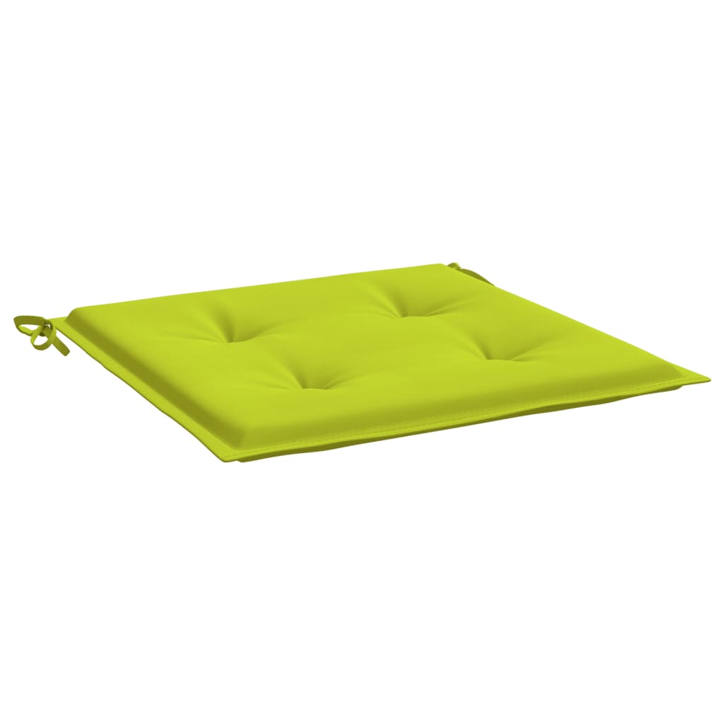 vidaXL Cojines de silla de jardín 4 uds tela Oxford verde 40x40x3 cm