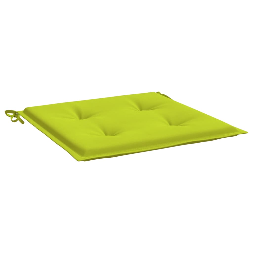 vidaXL Cojines de silla de jardín 6 uds tela Oxford verde 40x40x3 cm