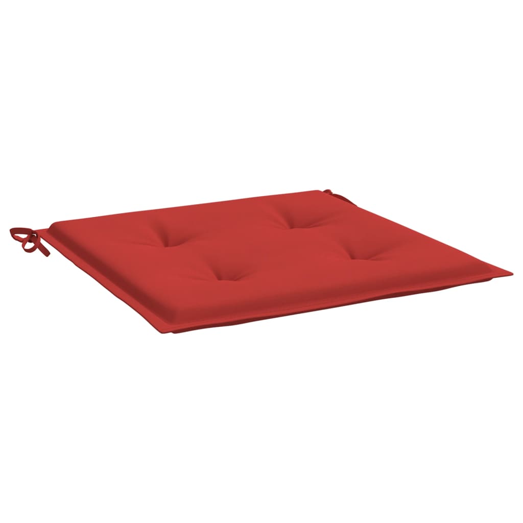 vidaXL Cojines de silla de jardín 4 uds tela Oxford rojo 50x50x3 cm