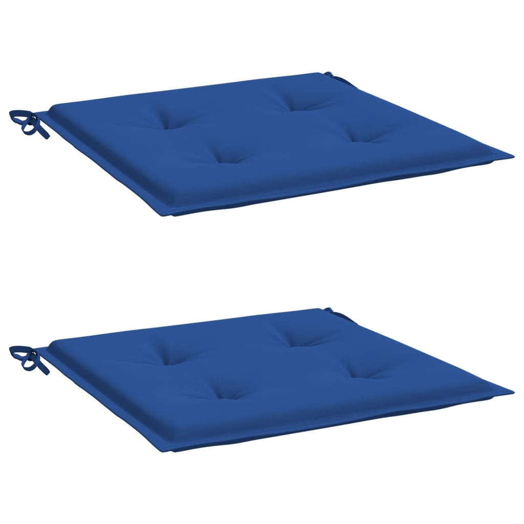 vidaXL Cojines de silla de jardín 2 uds tela Oxford azul 50x50x3 cm