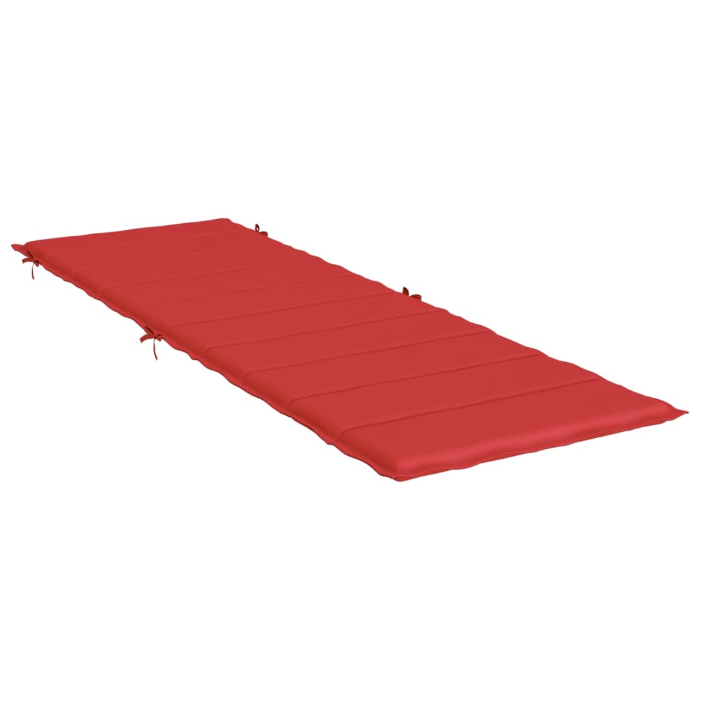 vidaXL Cojín de tumbona de tela Oxford rojo 186x58x3 cm