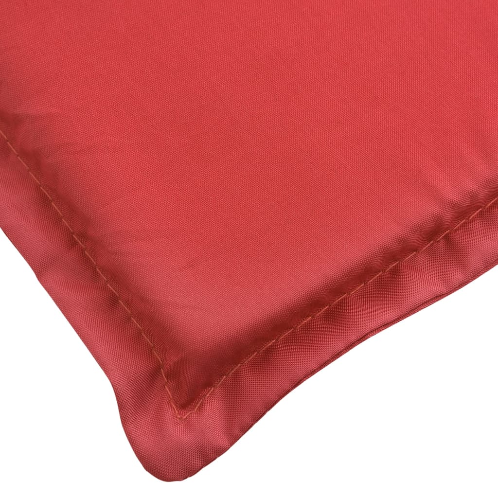 vidaXL Cojín de tumbona de tela Oxford rojo 186x58x3 cm