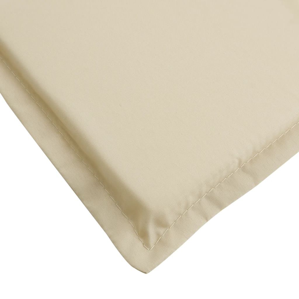 vidaXL Cojín de tumbona de tela Oxford beige 200x50x3 cm