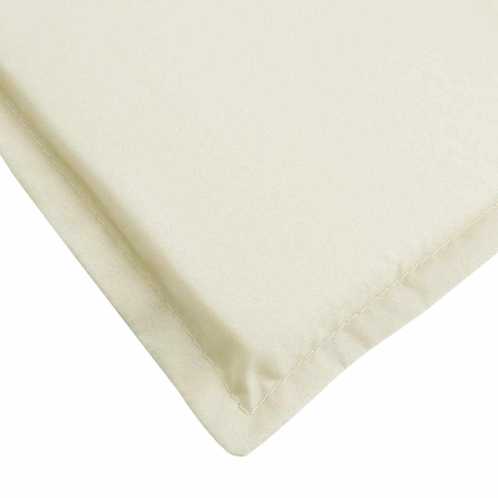 vidaXL Cojín de tumbona de tela Oxford crema 200x60x3 cm