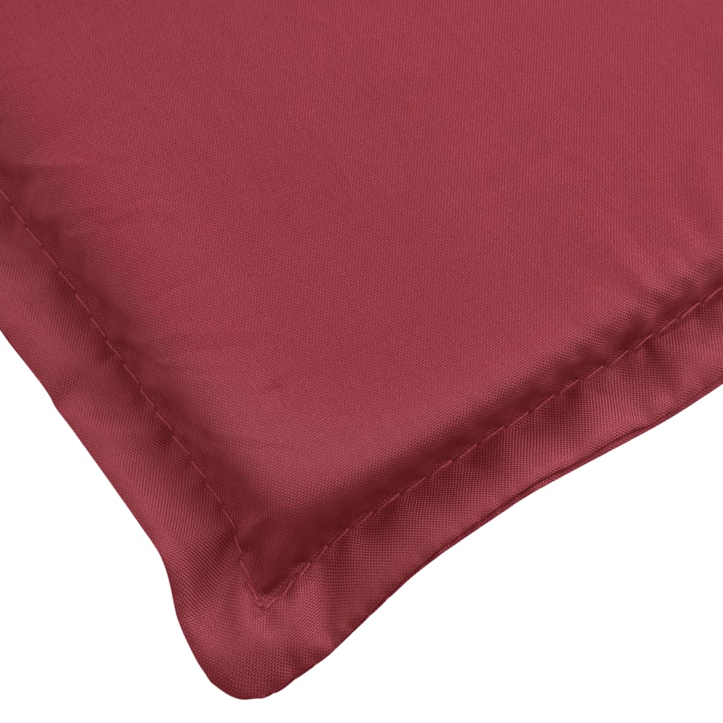 vidaXL Cojín de tumbona de tela Oxford rojo tinto 200x60x3 cm