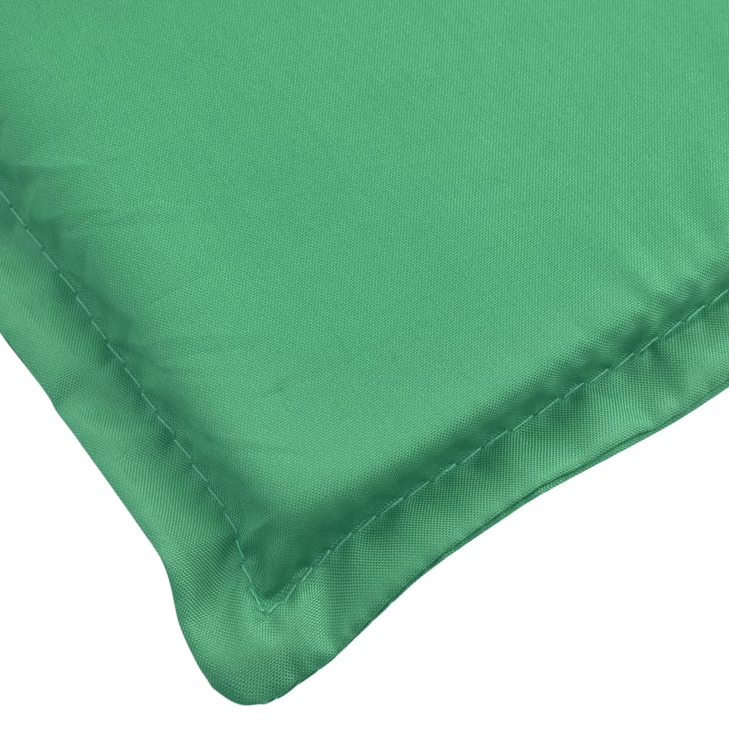 vidaXL Cojín de tumbona de tela Oxford verde 200x70x3 cm