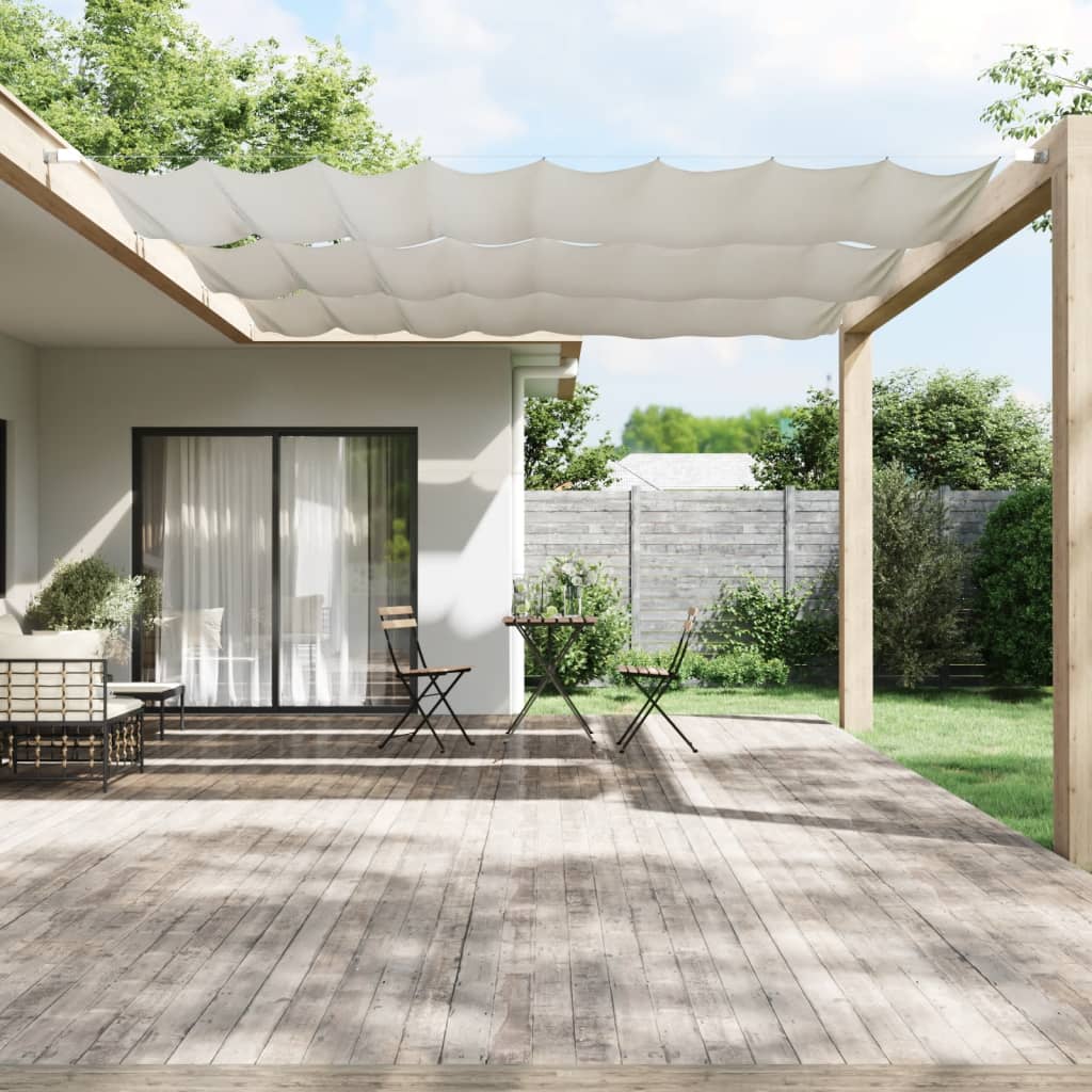 vidaXL Toldo vertical blanco 140x800 cm tela oxford