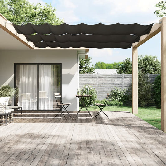 vidaXL Toldo vertical gris antracita 100x360 cm tela oxford