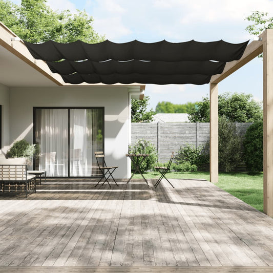 vidaXL Toldo vertical gris antracita 140x360 cm tela oxford