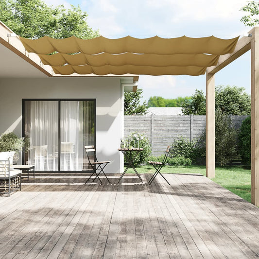 vidaXL Toldo vertical beige 60x420 cm tela oxford