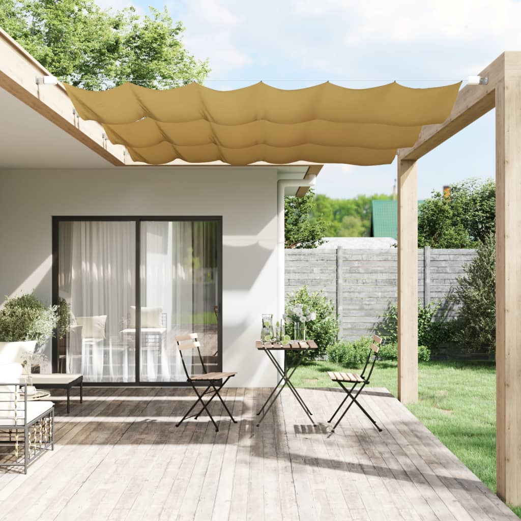 vidaXL Toldo vertical beige 100x270 cm tela oxford