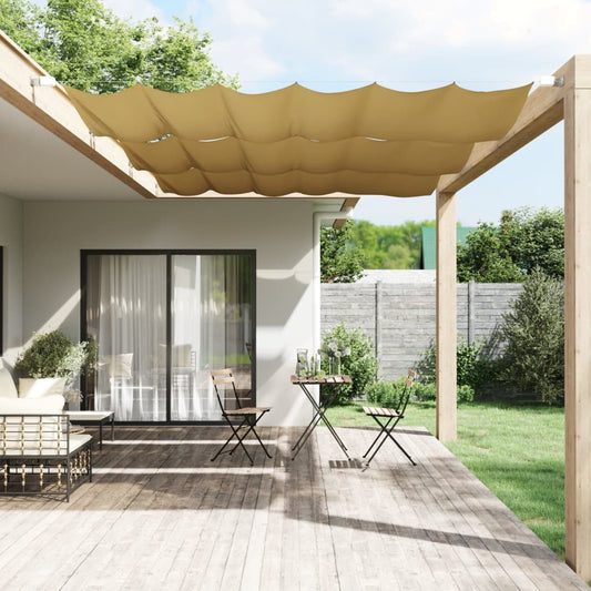 vidaXL Toldo vertical beige 140x270 cm tela oxford