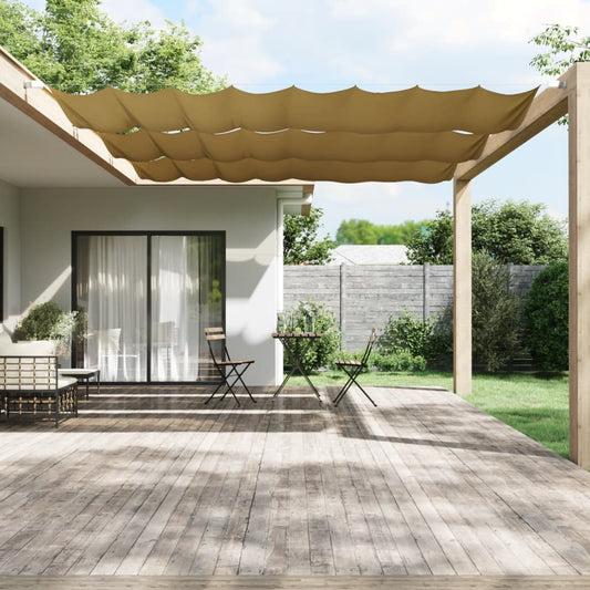 vidaXL Toldo vertical beige 140x360 cm tela oxford