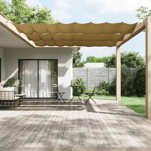 vidaXL Toldo vertical beige 140x600 cm tela oxford