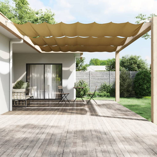 vidaXL Toldo vertical beige 200x360 cm tela oxford