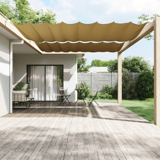 vidaXL Toldo vertical beige 300x360 cm tela oxford