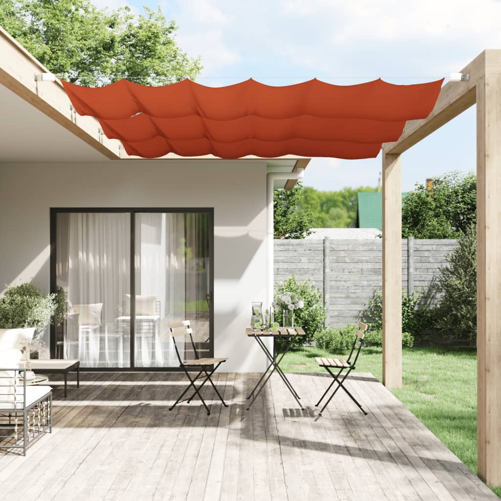 vidaXL Toldo vertical tela oxford terracota 60x360 cm