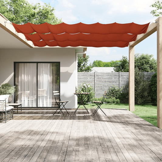 vidaXL Toldo vertical terracota tela oxford 60x420 cm