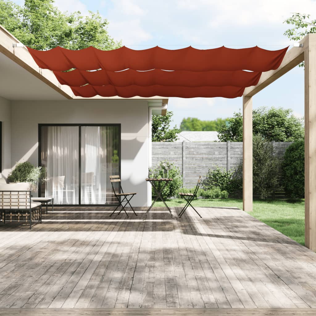 vidaXL Toldo vertical terracota tela oxford 140x360 cm