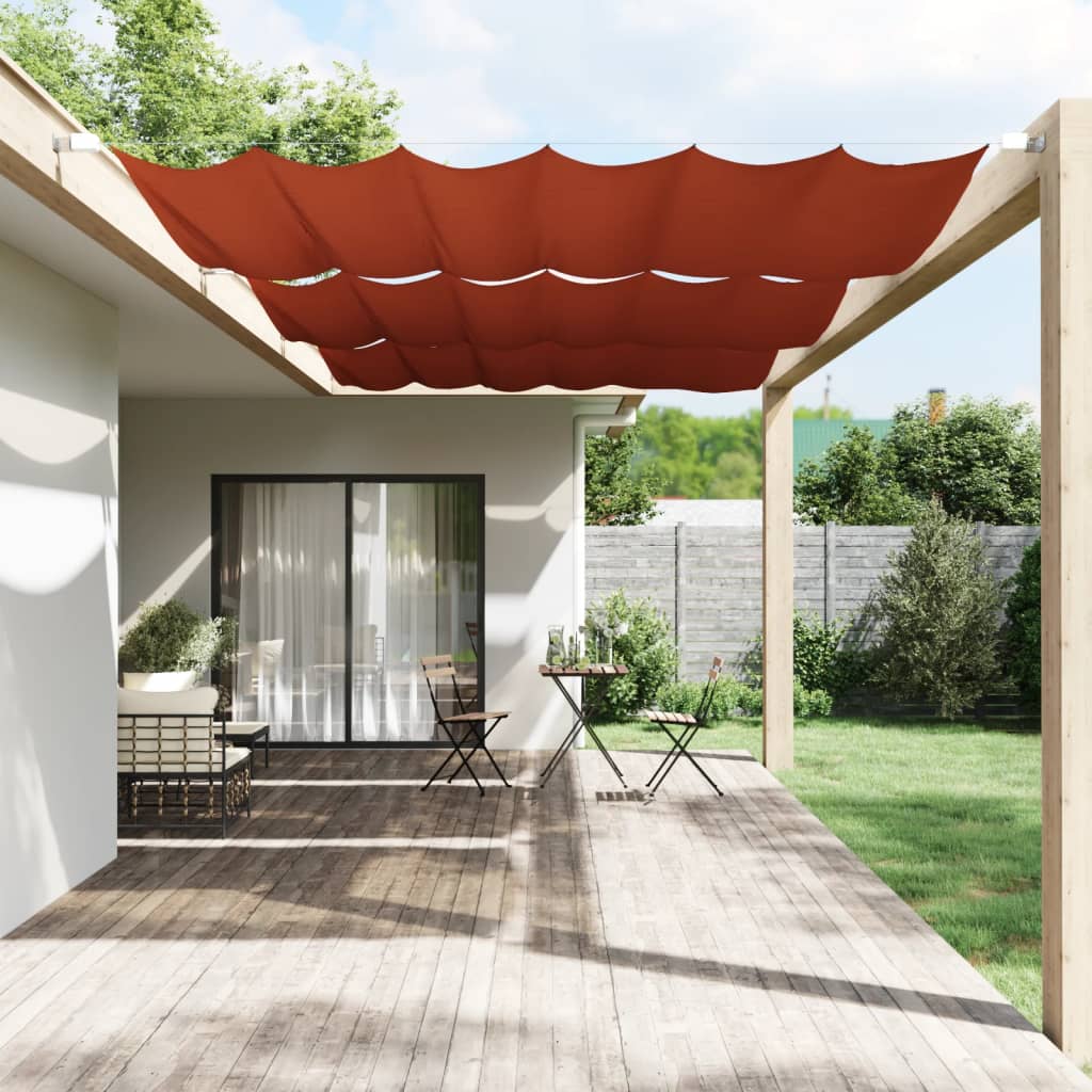 vidaXL Toldo vertical tela oxford terracota 200x270 cm