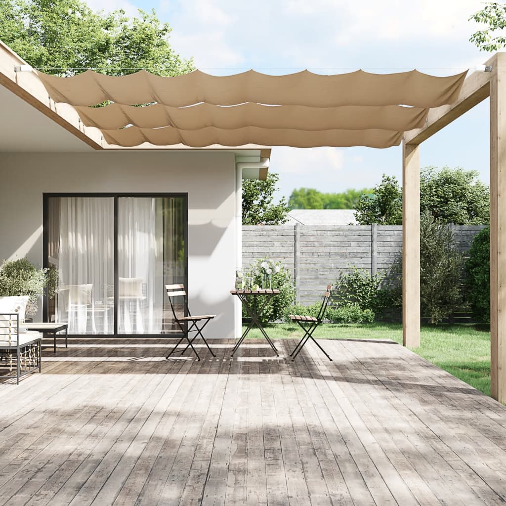 vidaXL Toldo vertical tela oxford gris taupé 60x360 cm