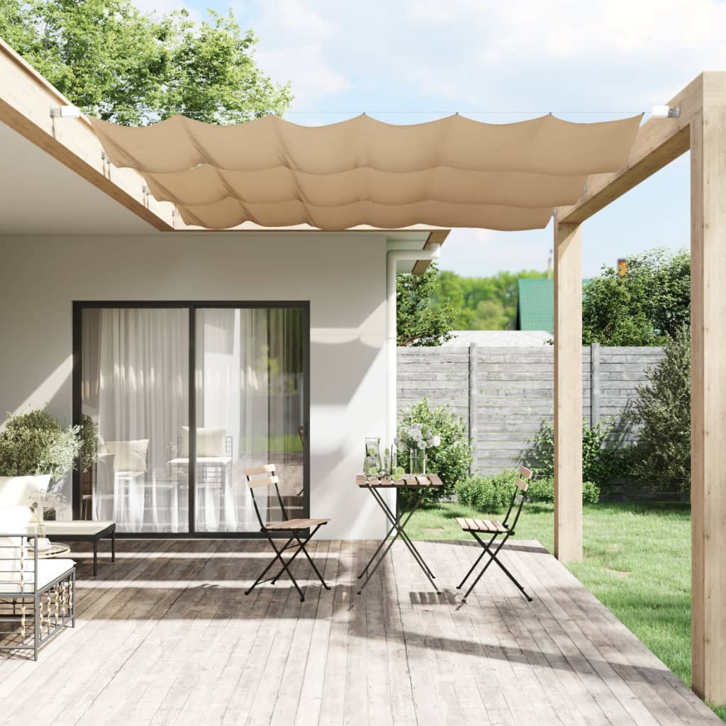 vidaXL Toldo vertical tela oxford gris taupé 100x270 cm