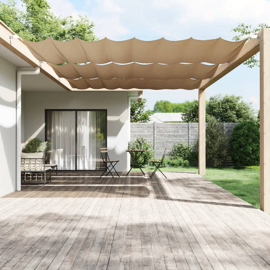 vidaXL Toldo vertical tela oxford gris taupé 250x420 cm