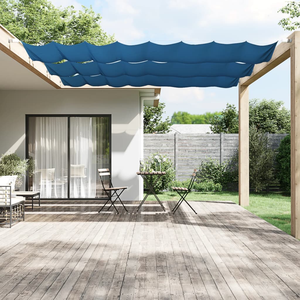 vidaXL Toldo vertical tela oxford azul 60x600 cm