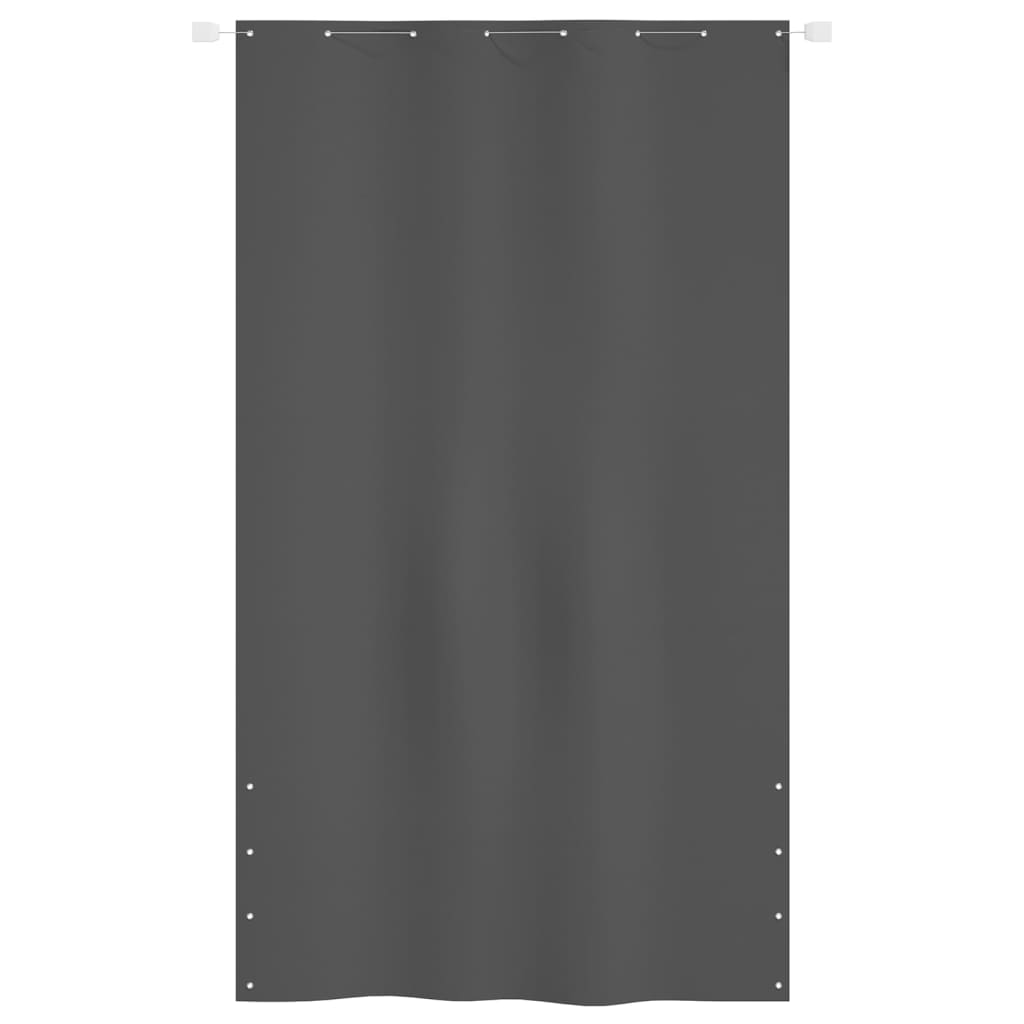 vidaXL Toldo pantalla para balcón tela oxford gris antracita 140x240cm