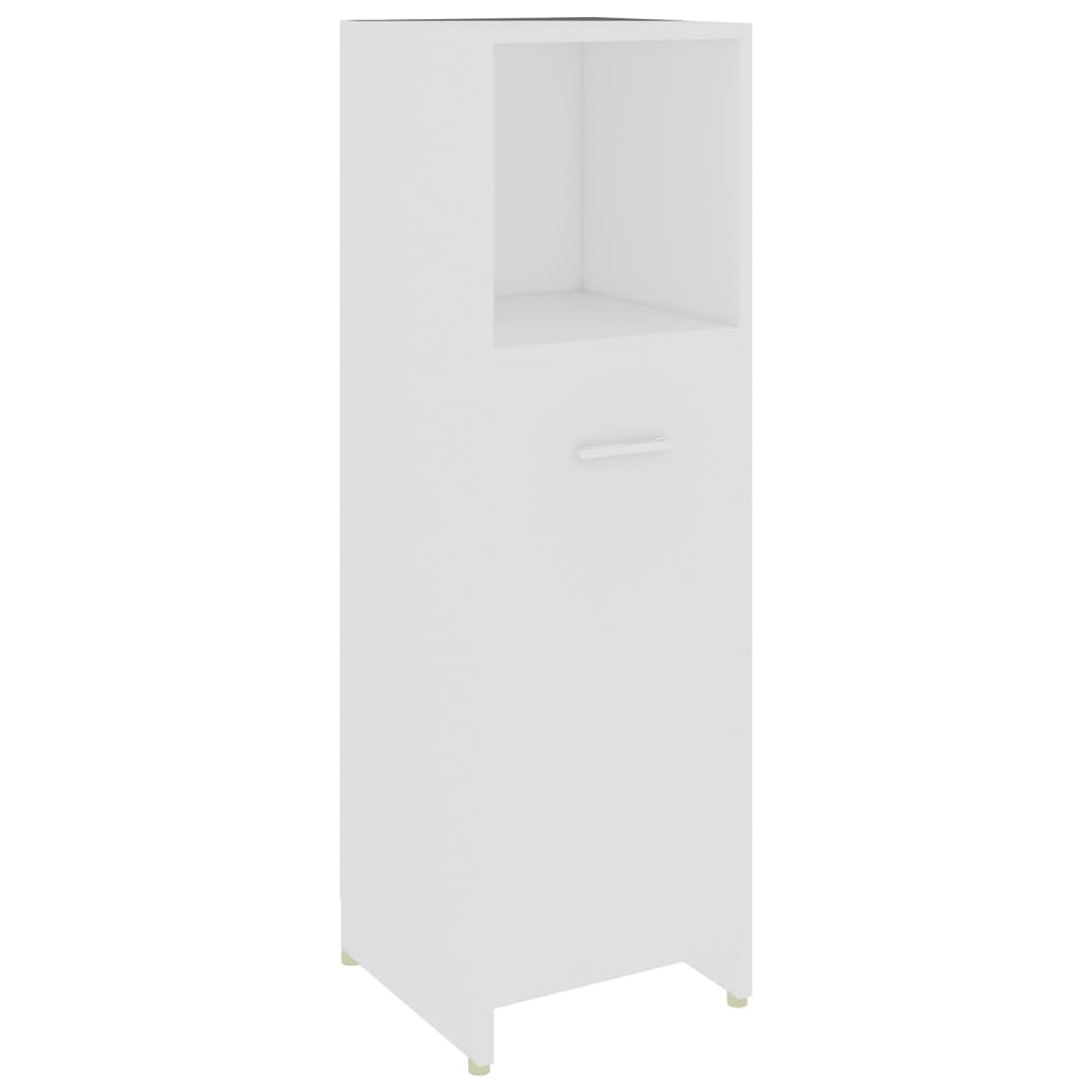 vidaXL Conjunto de muebles de baño 4 pzas madera contrachapada blanco