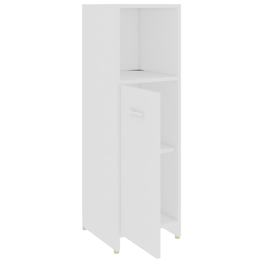 vidaXL Conjunto de muebles de baño 4 pzas madera contrachapada blanco