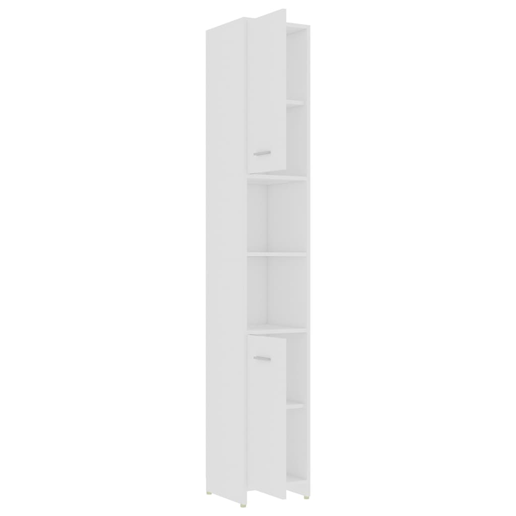 vidaXL Conjunto de muebles de baño 4 pzas madera contrachapada blanco