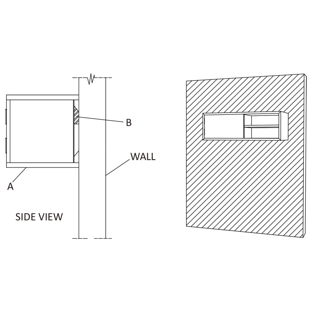 vidaXL Mueble de TV de pared madera maciza de teca 180x30x30 cm