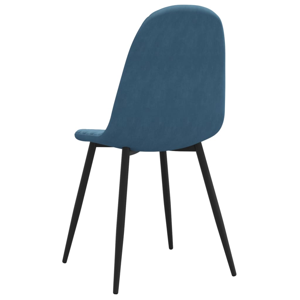 vidaXL Sillas de comedor 2 unidades terciopelo azul