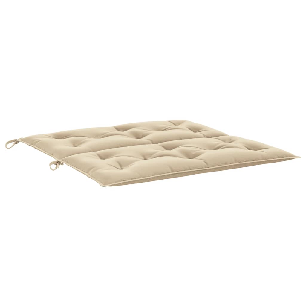 vidaXL Cojín de banco de jardín tela Oxford beige 100x(50+50)x7 cm