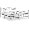 vidaXL Estructura de cama sin colchón metal negro 160x200 cm