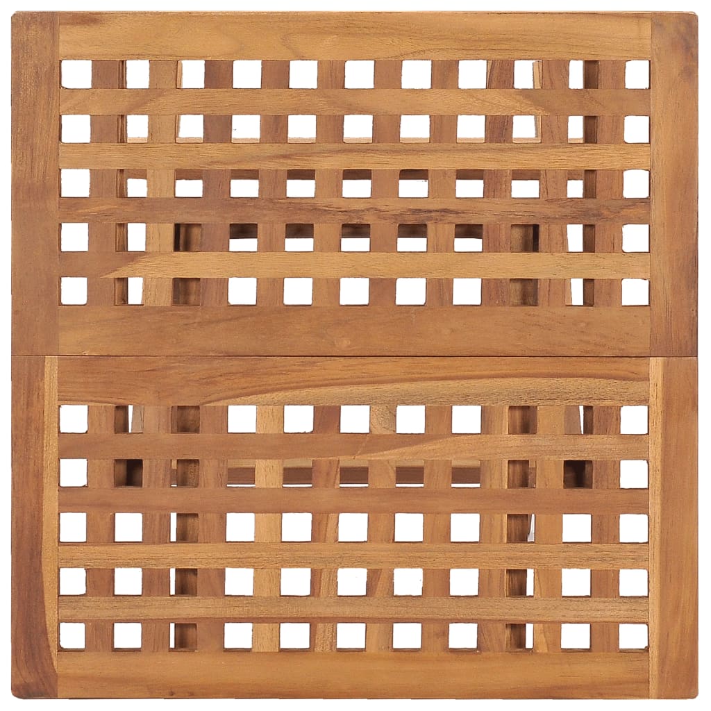 vidaXL Mesa plegable de jardín madera maciza de teca 50x50x50 cm