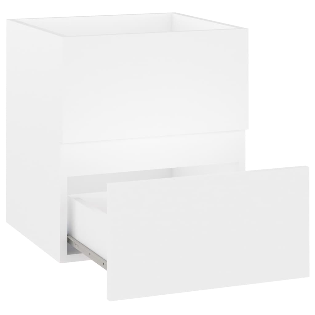 vidaXL Armario para lavabo madera contrachapada blanco 41x38,5x45 cm