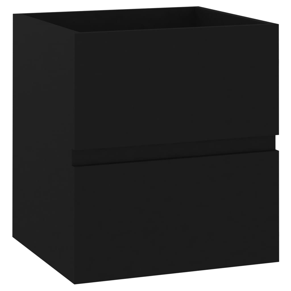 vidaXL Armario para lavabo madera de ingeniería negro 41x38,5x45 cm