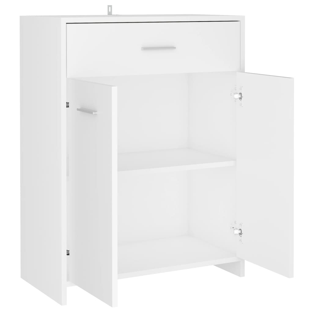 vidaXL Armario de baño madera contrachapada blanco 60x33x80 cm