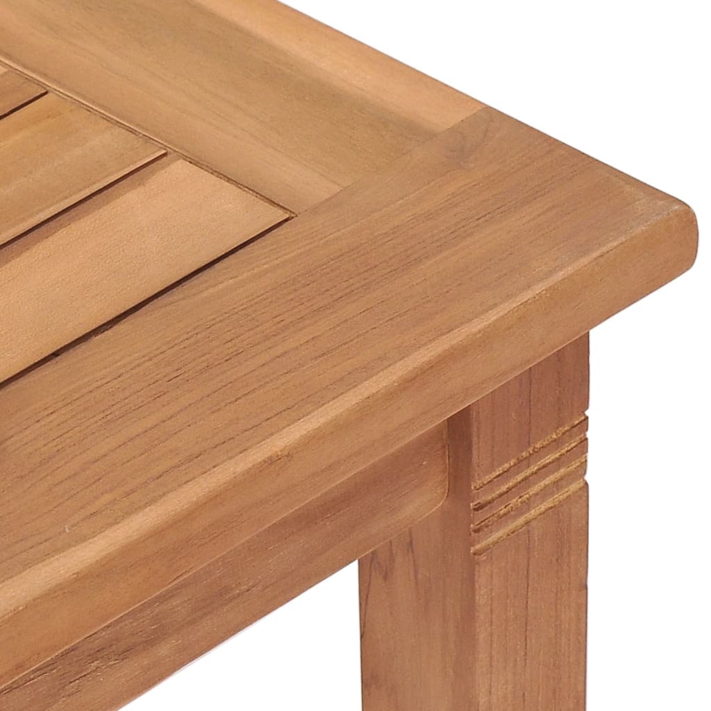 vidaXL Set de comedor de jardín 3 pzas y cojines madera maciza de teca