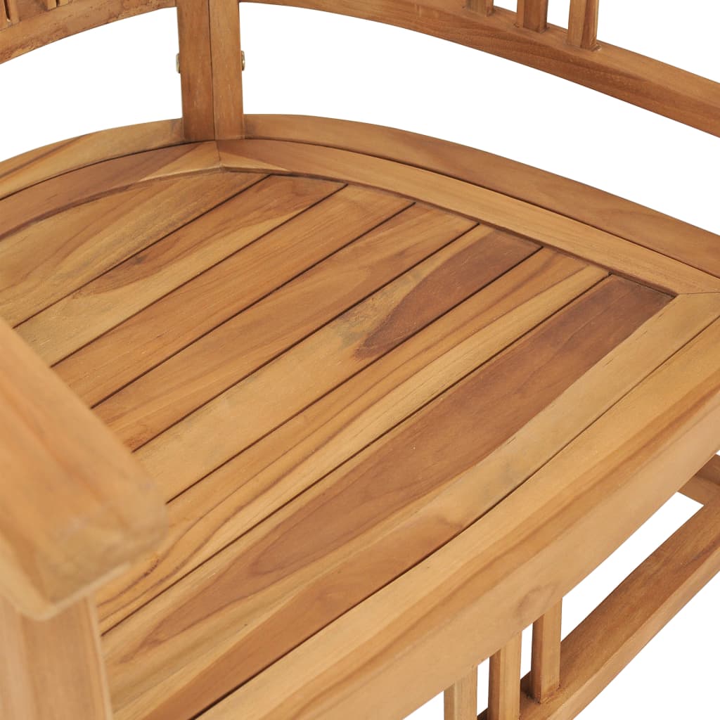 vidaXL Conjunto de comedor para jardín 7 piezas madera maciza de teca