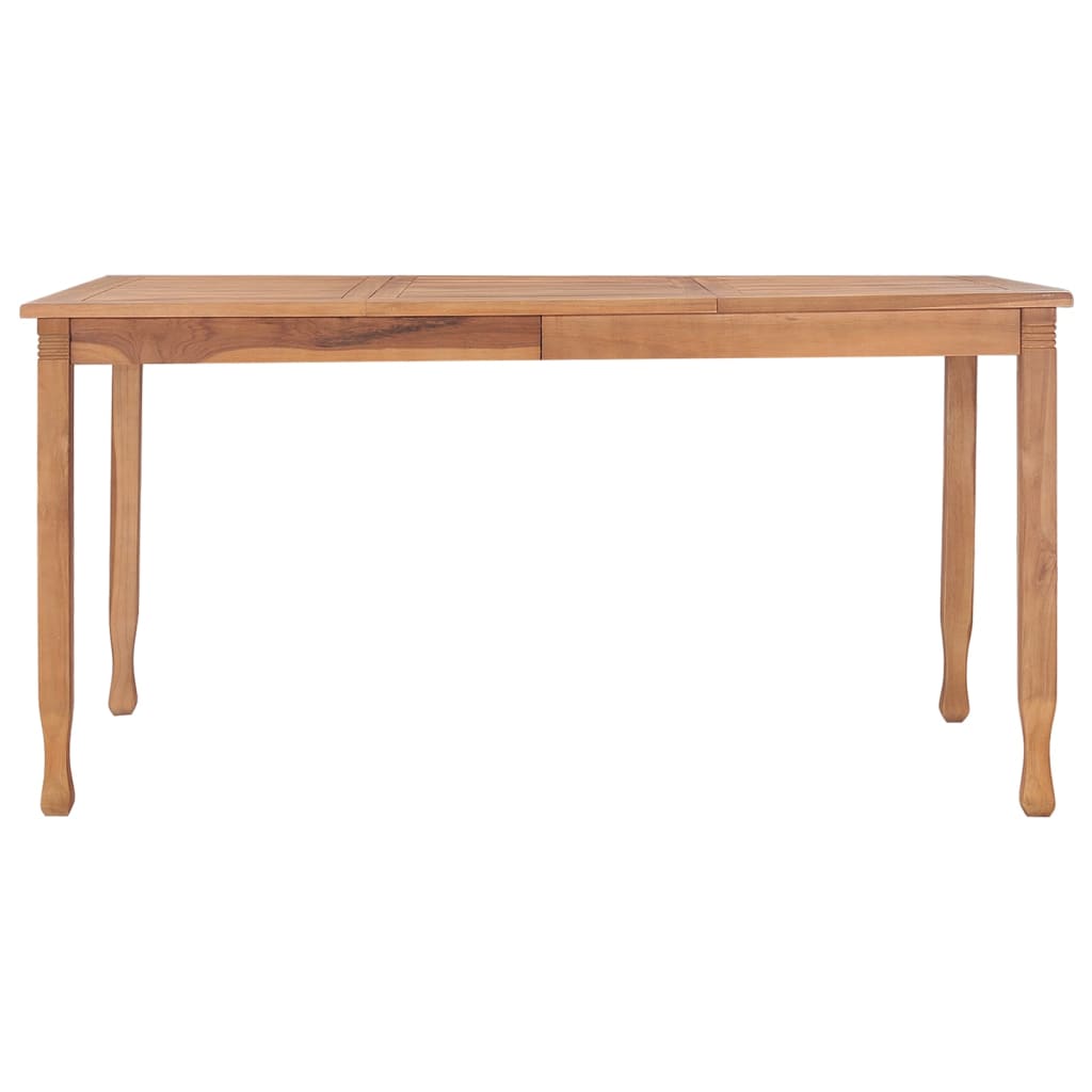 vidaXL Conjunto de comedor para jardín 7 piezas madera maciza de teca